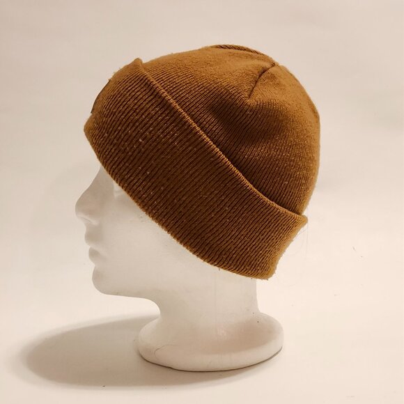 KNIT Carhartt Hat with Patch Logo BROWN CHILD/Youth Size - Picture 4 of 5
